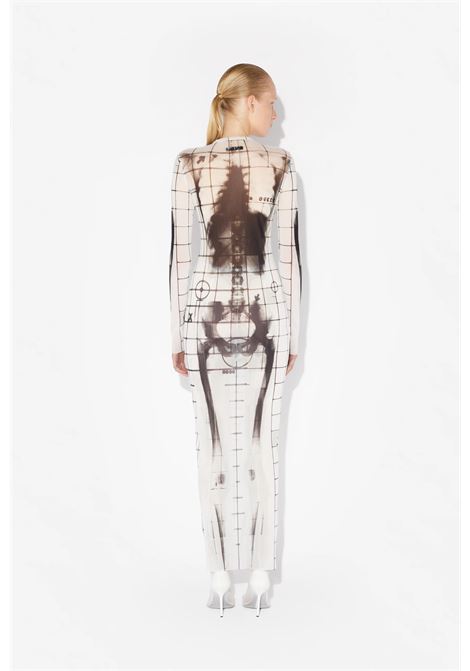 squeletor long dress woman white JEAN PAUL GAULTIER | 25/33-F-RO309-T5800100